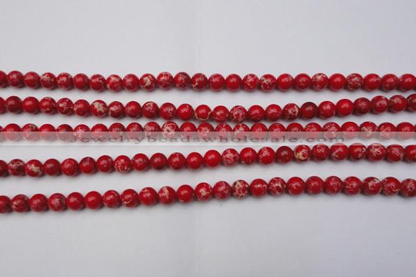 CDE2022 15.5 inches 4mm round dyed sea sediment jasper beads