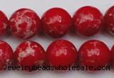 CDE2027 15.5 inches 14mm round dyed sea sediment jasper beads