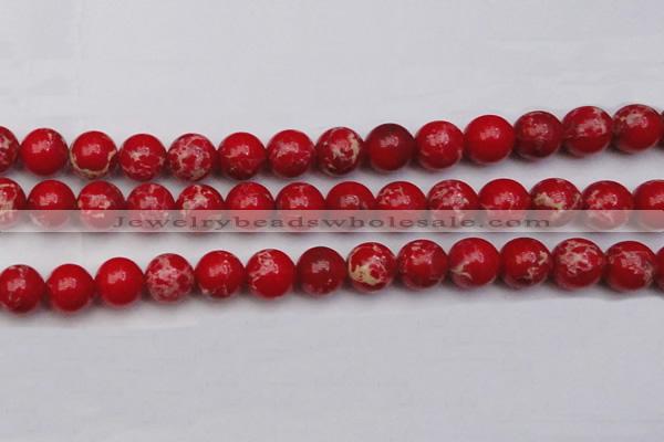 CDE2027 15.5 inches 14mm round dyed sea sediment jasper beads