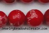 CDE2032 15.5 inches 24mm round dyed sea sediment jasper beads