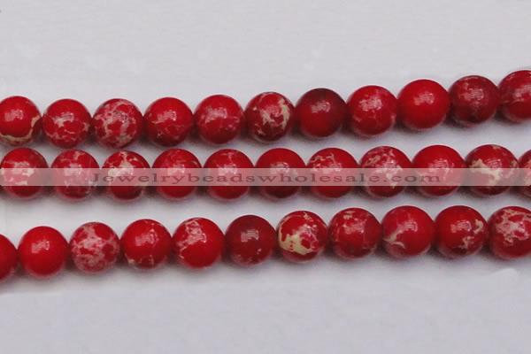 CDE2032 15.5 inches 24mm round dyed sea sediment jasper beads