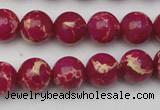 CDE2035 15.5 inches 8mm round dyed sea sediment jasper beads