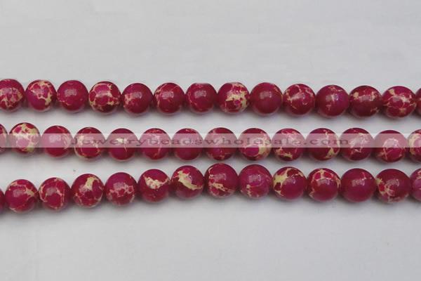 CDE2039 15.5 inches 16mm round dyed sea sediment jasper beads