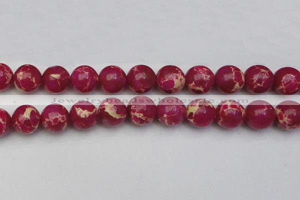 CDE2042 15.5 inches 22mm round dyed sea sediment jasper beads