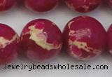 CDE2043 15.5 inches 24mm round dyed sea sediment jasper beads