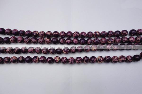 CDE2045 15.5 inches 6mm round dyed sea sediment jasper beads