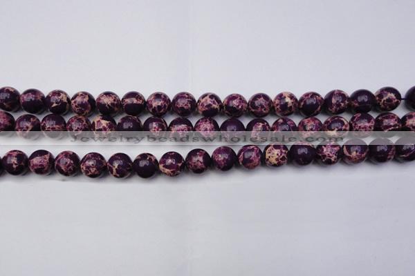 CDE2048 15.5 inches 12mm round dyed sea sediment jasper beads