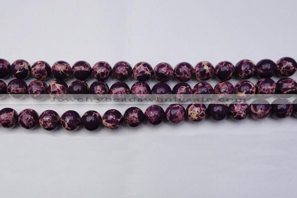 CDE2049 15.5 inches 14mm round dyed sea sediment jasper beads