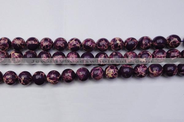 CDE2050 15.5 inches 16mm round dyed sea sediment jasper beads