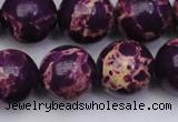 CDE2051 15.5 inches 18mm round dyed sea sediment jasper beads