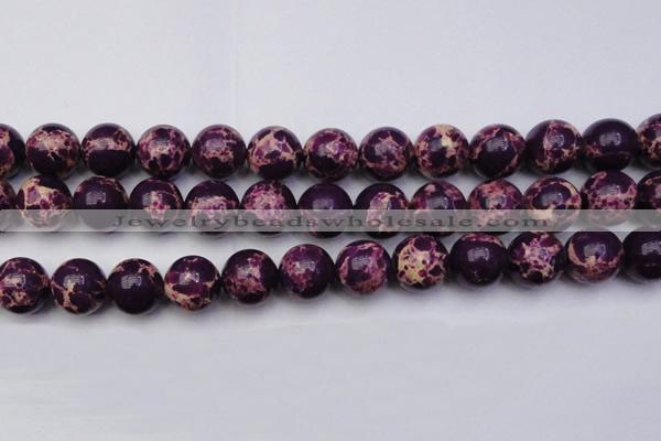 CDE2051 15.5 inches 18mm round dyed sea sediment jasper beads