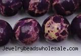 CDE2053 15.5 inches 22mm round dyed sea sediment jasper beads