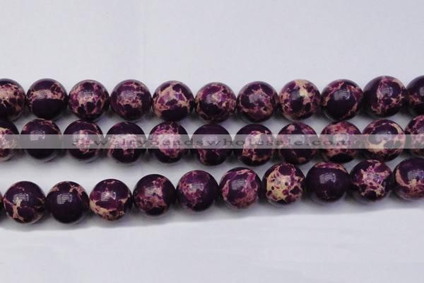 CDE2054 15.5 inches 24mm round dyed sea sediment jasper beads