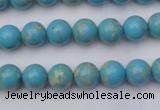 CDE2056 15.5 inches 6mm round dyed sea sediment jasper beads