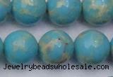 CDE2063 15.5 inches 20mm round dyed sea sediment jasper beads