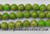 CDE2066 15.5 inches 4mm round dyed sea sediment jasper beads