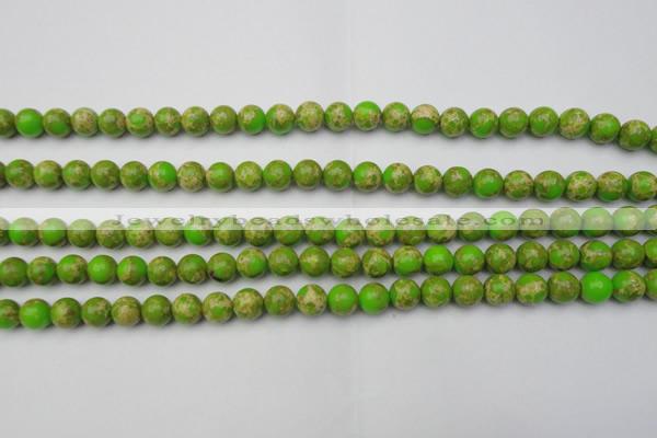 CDE2066 15.5 inches 4mm round dyed sea sediment jasper beads