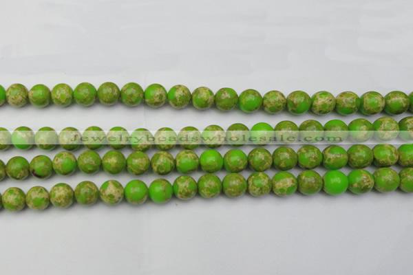 CDE2068 15.5 inches 8mm round dyed sea sediment jasper beads