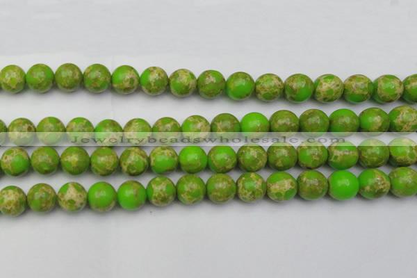 CDE2071 15.5 inches 14mm round dyed sea sediment jasper beads