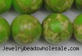 CDE2075 15.5 inches 22mm round dyed sea sediment jasper beads