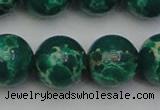 CDE2084 15.5 inches 18mm round dyed sea sediment jasper beads