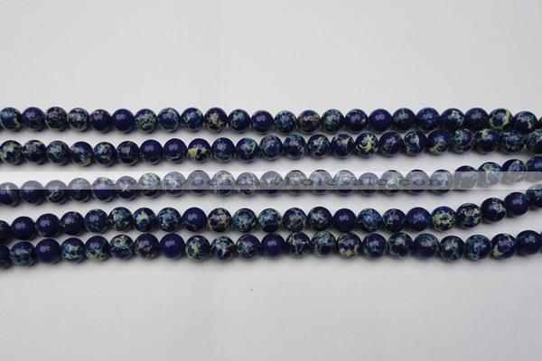 CDE2089 15.5 inches 6mm round dyed sea sediment jasper beads