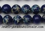 CDE2091 15.5 inches 10mm round dyed sea sediment jasper beads