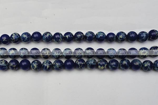 CDE2092 15.5 inches 12mm round dyed sea sediment jasper beads