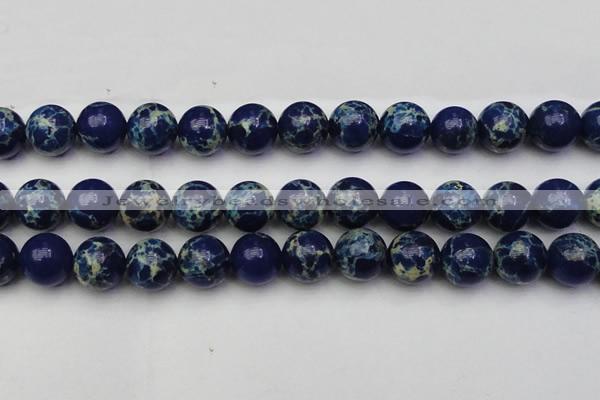 CDE2094 15.5 inches 16mm round dyed sea sediment jasper beads