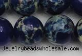 CDE2097 15.5 inches 22mm round dyed sea sediment jasper beads