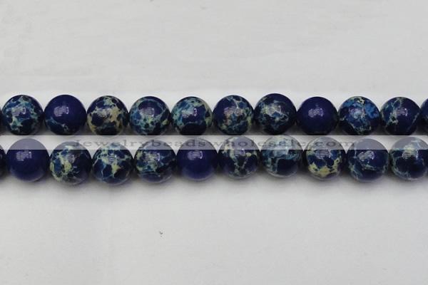 CDE2097 15.5 inches 22mm round dyed sea sediment jasper beads