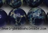 CDE2098 15.5 inches 24mm round dyed sea sediment jasper beads