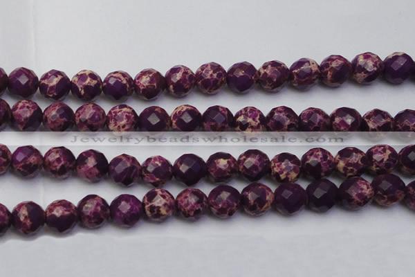 CDE2148 15.5 inches 22mm faceted round dyed sea sediment jasper beads