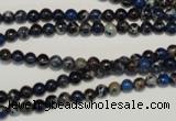 CDE220 15.5 inches 4mm round dyed sea sediment jasper beads