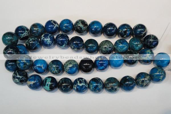 CDE222 15.5 inches 20mm round dyed sea sediment jasper beads