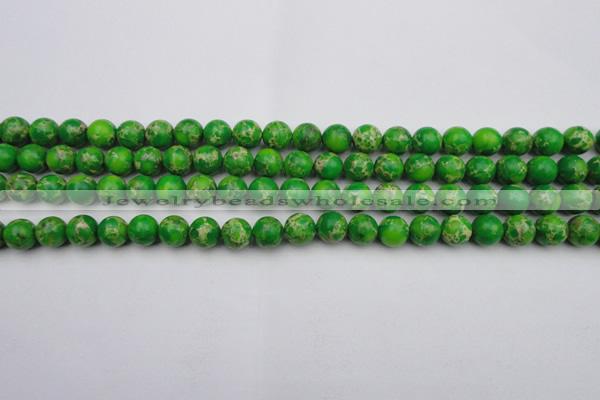 CDE2220 15.5 inches 4mm round dyed sea sediment jasper beads