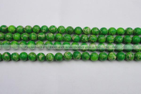 CDE2223 15.5 inches 10mm round dyed sea sediment jasper beads