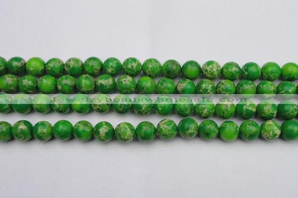 CDE2224 15.5 inches 12mm round dyed sea sediment jasper beads