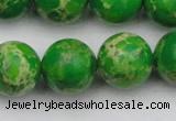 CDE2226 15.5 inches 16mm round dyed sea sediment jasper beads