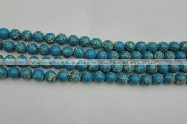 CDE2234 15.5 inches 10mm round dyed sea sediment jasper beads