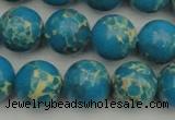 CDE2235 15.5 inches 12mm round dyed sea sediment jasper beads