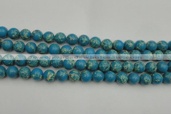 CDE2235 15.5 inches 12mm round dyed sea sediment jasper beads