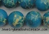 CDE2238 15.5 inches 18mm round dyed sea sediment jasper beads