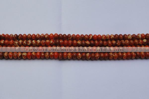 CDE2602 15.5 inches 8*12mm rondelle dyed sea sediment jasper beads