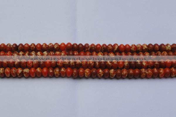 CDE2604 15.5 inches 12*16mm rondelle dyed sea sediment jasper beads