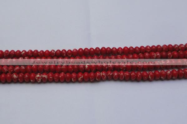 CDE2618 15.5 inches 8*12mm rondelle dyed sea sediment jasper beads