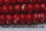 CDE2621 15.5 inches 13*18mm rondelle dyed sea sediment jasper beads