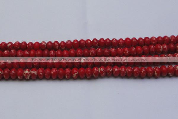 CDE2621 15.5 inches 13*18mm rondelle dyed sea sediment jasper beads