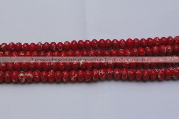 CDE2622 15.5 inches 15*20mm rondelle dyed sea sediment jasper beads