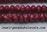 CDE2625 15.5 inches 7*10mm rondelle dyed sea sediment jasper beads